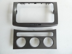 Рамка заглушка радио панель кондиционера passat b6 фото №1