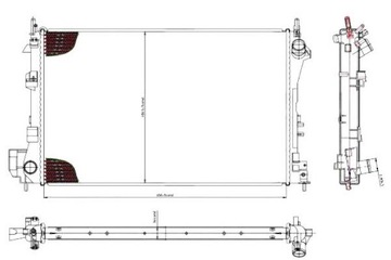 Tyc радіаторів двигуна opel signum, vectra c, vectr фото №1
