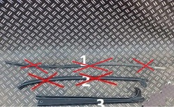 Mercedes ml w163 рестайлинг прокладка дверь левый зад фото №1