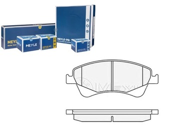 Комплект тормозные колодки тормозных meyle 446502170 446502 фото №1