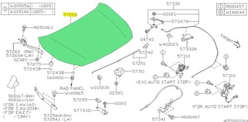 Капот двигуна subaru impreza xv оригінал 2018- фото №1