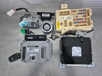 Hyundai veloster i 1.6gdi набір стартовий блок керування ключ імобілайзер 39110-2bbc3 фото №1