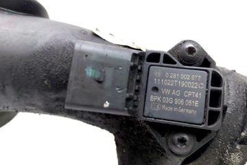 Труба интеркулер seat altea xl 5p5, 5p8 0281002977 1.6l дизель 2012 фото №1