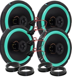 4 динаміки skoda fabia 1 2 rapid superb yeti vw bora jetta перед + зад фото №1