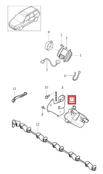 Двигунчик swirl volvo xc70 i ii 2006-2009r фото №1
