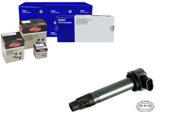 Катушка зажигания mitsubishi lancer 1,8 08- delphi фото №1