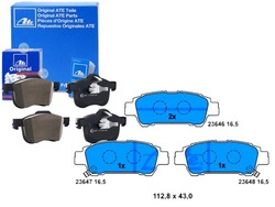 Ate комплект гальмівні колодки гальмівних 446628040 44662807 фото №1