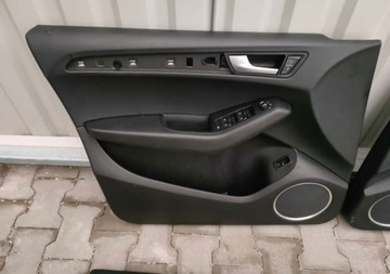 Audi q5 8r боковина оббивка двері лівий перед шкіра фото №1