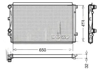 Радіаторів води drm32015 denso audi seat a3 altea фото №1