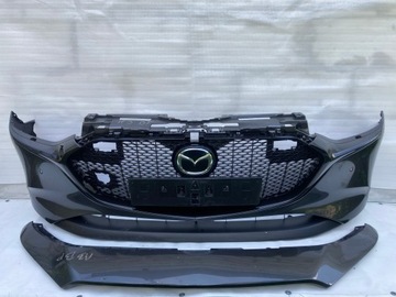 Бампер перед pdc решётка радиатора носик чёрные планки mazda 3 bp 19- хэтчбек 46g фото №1