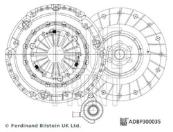 Сцепление синий print adbp300035 фото №1