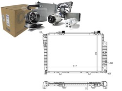 Nissens радіаторів двигуна mercedes c t-model s202 фото №1