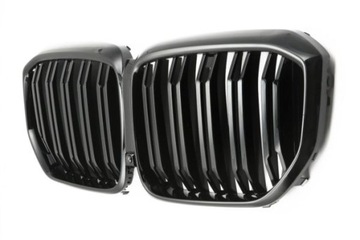 Решітка радіатора bmw x5 g05 lci 2023- подвійний gloss чорний фото №1