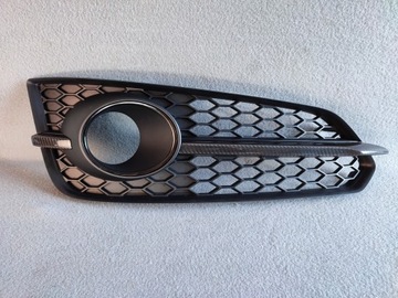 Audi s8 d4 4h0 a8 sport решітка права рамка карбон 4h0807680ab фото №1