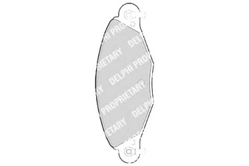 Delphi тормозные колодки тормозные citroen c5 c5 i c5 ii 2.0d фото №1
