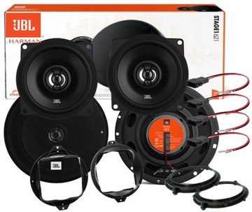 Jbl stage 1 динаміки автомобільні audi a4 b5 двері перед + зад + проставки фото №1