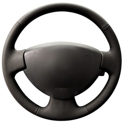 Руль dacia logan fl sandero обшивка кожа 11 фото №1