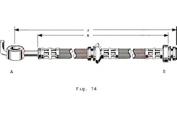 Trw шланг гальмівний elast. isuzu trooper i opel фото №1