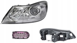 Фара лампа левый skoda octavia 2 10.2008-12.2013 ксенон фото №1