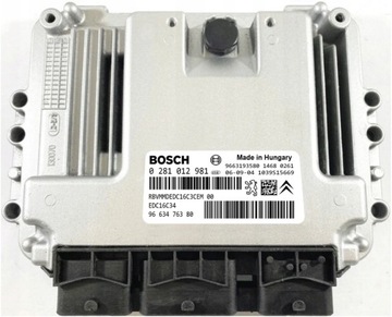 Компьютер ecu citroen c4 1.6 0281012981 9663476380 фото №1