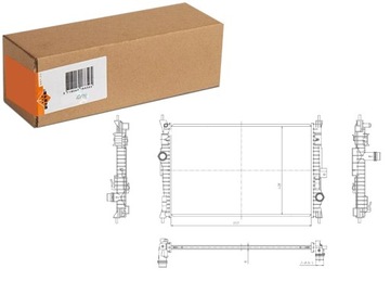 Радіаторів двигуна води ds ds 4 ii ds 7 citroen berlingo berlingo фото №1