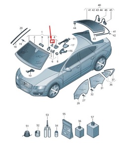 New audi a7 sportback 4g лобовое стекло trim 4g8907225c фото №1