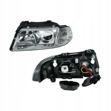 Фара лампа лівий audi a4 b5 99-01 tyc фото №1