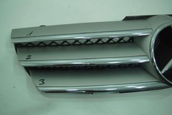 Решётка радиатора решётка хром nr2 правые перед mercedes sl r230 рестайлинг фото №1