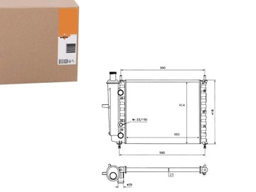 Nrf 58016 радиаторов, система охлаждение двигателя фото №1