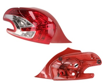 Лампа задняя левая peugeot 208 12- фото №1