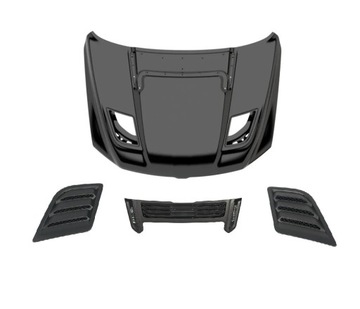 Капот крышка двигателя алюминий + впуск з хром dodge ram sport 2019-2024 фото №1