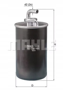 Mahle kl 775 фільтр пального фото №1
