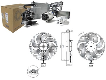 Вентилятор радіатор audi a3 tt seat leon toledo i фото №1