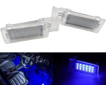 Led підсвітка інтер'єру skoda superb fabia iii octavia rapid yeti фото №1