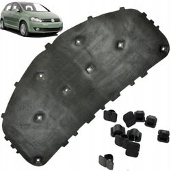 Шумоизоляция капота изоляция подкладка vw golf 5 plus 08-14r + клипсы hq фото №1