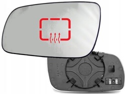 Вкладка зеркало левый стекло з крепление seat leon toledo 1m octavia i 1u фото №1