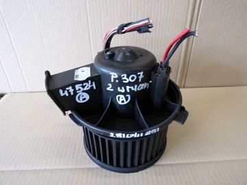 Peugeot 307 повітродувка повітропровід 2 штекери фото №1