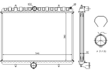 Радіаторів двигуна nissens 1330q7 1498986080 133368 фото №1