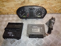 Комп'ютер набір старт імобілайзер skoda fabia i 1.2 6v 99 фото №1