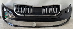 Бампер перед переднее skoda kodiaq решётка радиатора омыватель фото №1