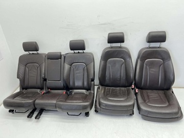Audi q7 4l сидіння комплект 7 осіб коричневі обшивки підігрів фото №1