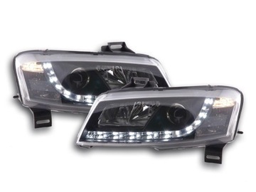 Лампы перед daylight led drl fiat stilo 01- чёрные фото №1