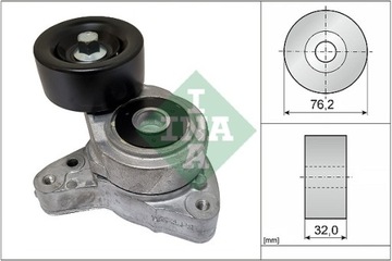 Натяжитель ремень многоручьевая acura rsx honda civic vii integra 2.0 09.01- фото №1