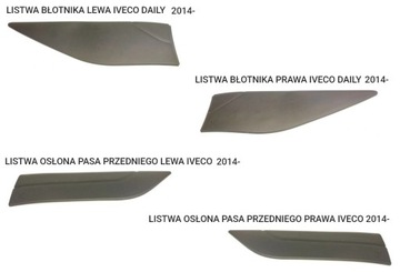 Iveco daily 2014- планка защита ремня + крыльев kpl=4 szt. фото №1