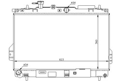 Nissens радиаторов двигателя hyundai matrix 1.6/1.8 фото №1