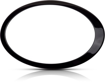 Рамка панель кріплення фар капота oko хром фара кільце mini f54 lci чорний праві фото №1