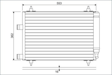 Конденсатор, кондиціонер valeo 817526 фото №1