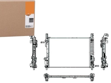 Nrf радиаторов воды mercedes a e-cell w169 фото №1