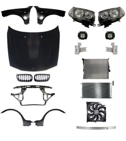 Bmw x3 e83 03-07 бампер капот pas решітка фото №1