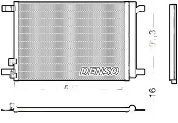 Конденсатор радіаторів кондиціонера dcn32066 denso фото №1